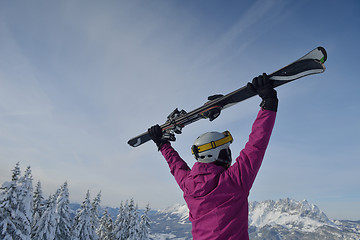 Image showing winter  fun and ski