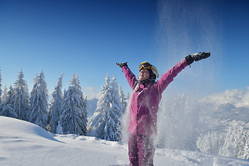 Image showing winter  fun and ski