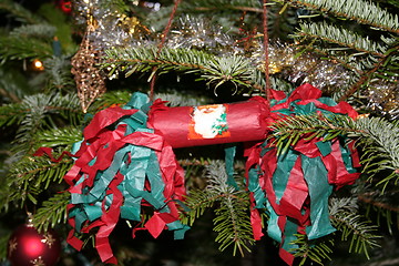 Image showing Decoration of Christmas tree