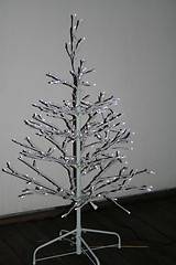 Image showing White Christmas tree