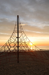 Image showing Beach sunrise