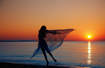 Image showing Dance at the sea