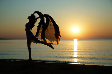 Image showing Dance at the sea