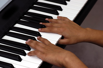 Image showing Playing the Piano