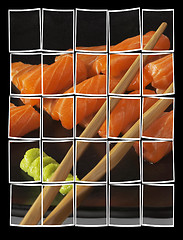 Image showing salmon sushi