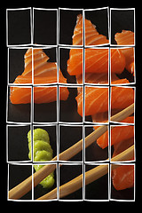 Image showing salmon sushi