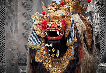 Image showing Barong - character in the mythology of Bali, Indonesia.