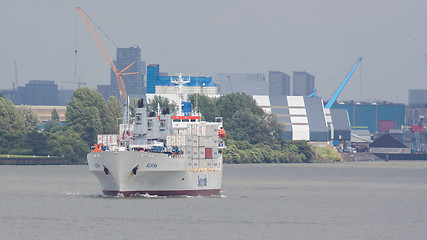 Image showing Containership in the harbor of Rotterdam