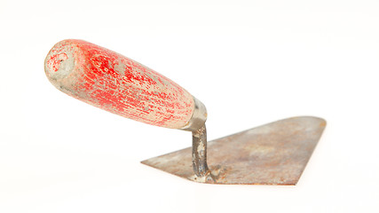 Image showing Used trowel, isolated