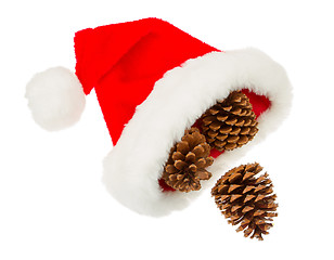 Image showing Simple santa hat isolated