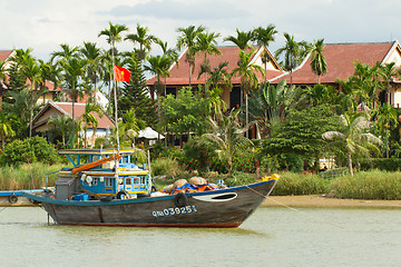 Image showing Typical Vietnamese fishing boat 