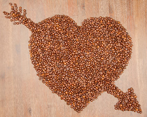 Image showing Coffee heart 