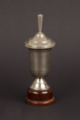 Image showing Very old trophy cup isolated