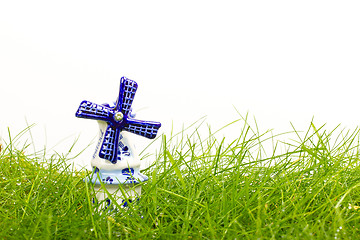 Image showing Dutch mini porcelain windmill