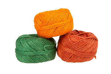 Image showing Knitting yarn isolated on a white background