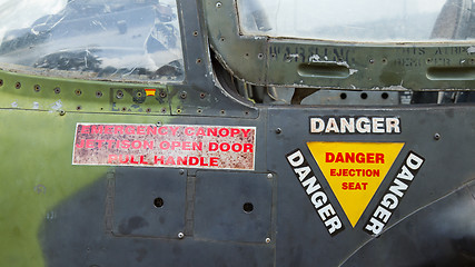 Image showing Close-up of a Vietnam war airplane