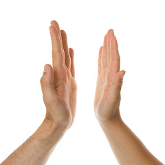 Image showing High five