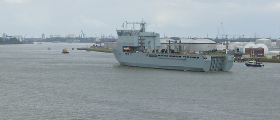 Image showing British Navy ship