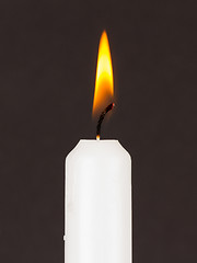 Image showing White candle isolated