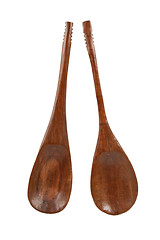 Image showing Wooden spoons isolated