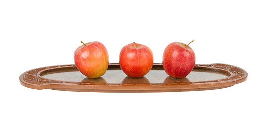 Image showing Small wooden tray from Suriname, isolated