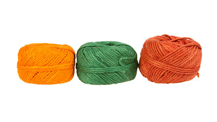 Image showing Knitting yarn isolated on a white background