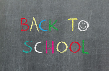 Image showing Back to school, blackboard