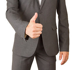 Image showing Business man hand with thumb up