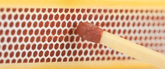 Image showing Close-up of a match