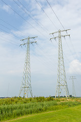 Image showing Power Transmission towers