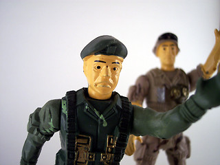 Image showing perspective of two toy soldiers