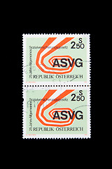 Image showing AUSTIA - CIRCA 1990: Stamps printed by Österreich, shows the go