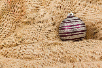 Image showing Purple Christmas ball isolated