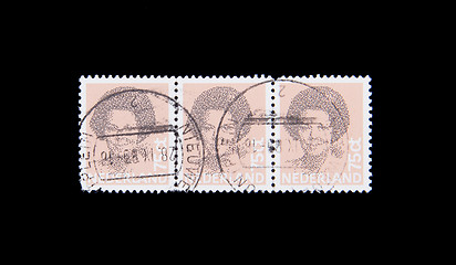 Image showing HOLLAND - CIRCA 1990: Stamps printed by Holland, shows the head 