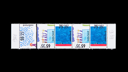 Image showing NETHERLANDS - CIRCA 1980: Stamps printed by the netherlands, sho