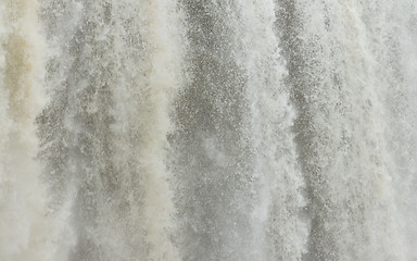 Image showing Close up view of a waterfall