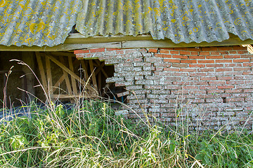 Image showing Old stable collapsed