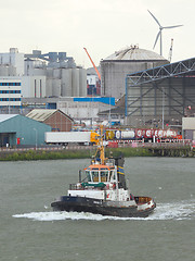 Image showing Old tugboat in Rotterdam