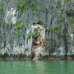 Image showing Altar in Vietnam, hidden in the mountain, Ha Long Bay