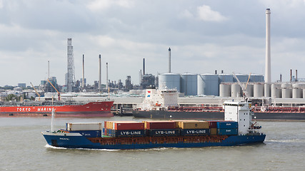 Image showing Containership with containers