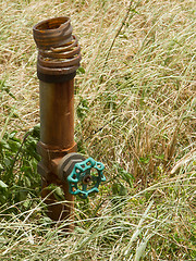 Image showing Rusty valve