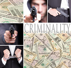 Image showing Criminality, series of six images