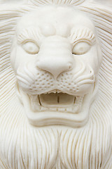 Image showing HALONG,VIETNAM, 9 AUGUST 2012; Closeup of a lion statue. Vietnam