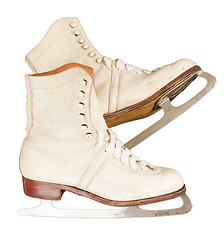 Image showing Very old figure skate