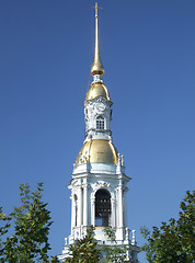 Image showing Historic clock tower landmark in Russia