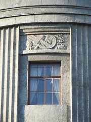 Image showing Hammer and sickle communist relief