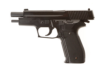 Image showing Empty semi-automatic gun isolated