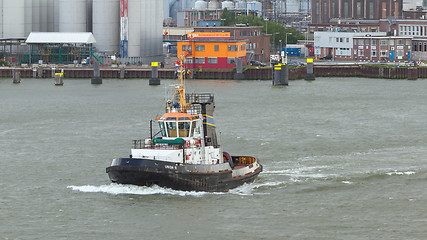 Image showing Old tugboat in Rotterdam