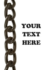 Image showing Black chain isolated