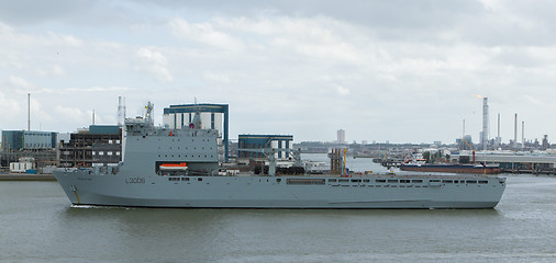 Image showing British Navy ship